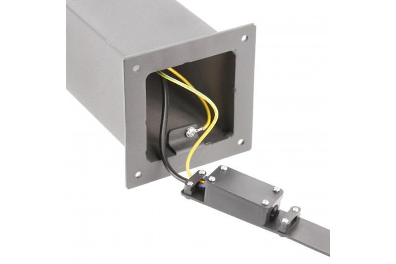 Dekoratívne záhradné svietidlo LARGO-P PIR 50 E27 MAX.15W IP44 AC220-240V 50-60Hz stĺp grafit. 1208963920