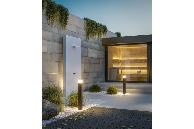 Svetelný dekor do záhrady LARGO-P 80 E27 MAX.15W IP44 AC220-240V 50-60Hz montážny stĺp grafit. 1208963921