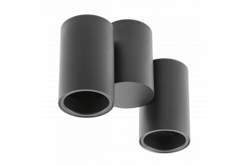 Dekor Stropné svietidlo LUPO hliník 17.5x5.6x11.5 IP20 2*GU10 max. 50W okrúhle čierne. 1208963926