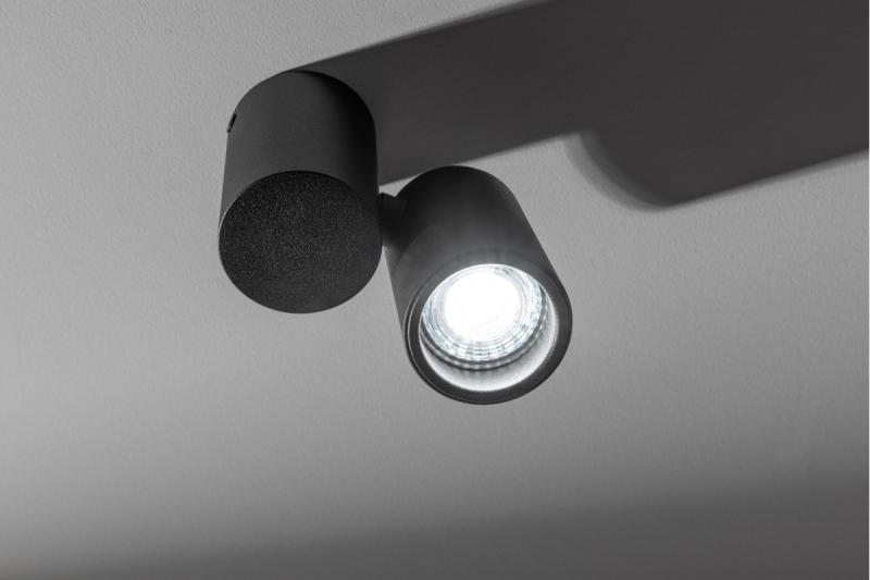 Dekoratívne stropné svietidlo LUPO hliník 11,6x5,6x11,5 IP20 1*GU10 max. 50W okrúhle čierne. 1208963928