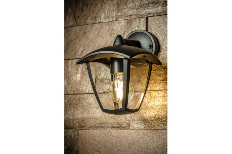 Decoračné záhradné svietidlo MARINA-AD E27 MAX.20W IP54 AC220-240V 50-60Hz rovná spodná nástenná lampa čierna. 1208963929