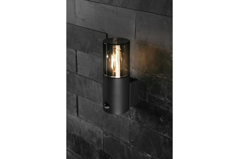 Decor Vonkajšie svietidlo MEDIO-AU PIR E27 MAX.15W IP54 AC220-240V 50-60Hz horná nástenná lampa grafit. 1208963938