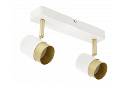 Decoračný stropný svietidlo ORIO hliníkové 24,0 x 5,5 x 14,0 IP20 2*GU10 max. 50W okrúhle biele. 1208963964