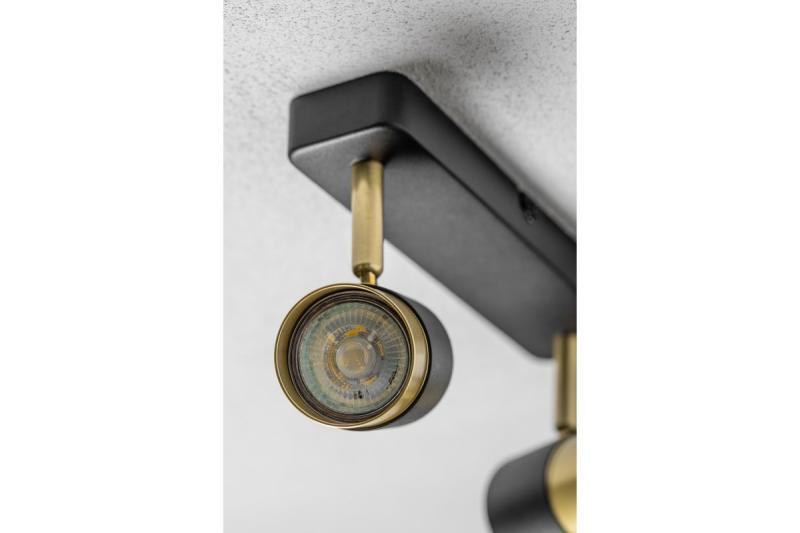 Dekor Stropné svietidlo ORIO hliník 24,0x5,5x14,0 IP20 2*GU10 max. 50W okrúhle čierne. 1208963965