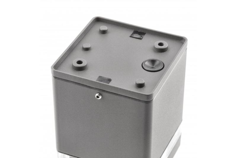 Dekor stropné svietidlo RIVEN alum 102x120 IP54 max 35W štvorcové grafit. 1208963983