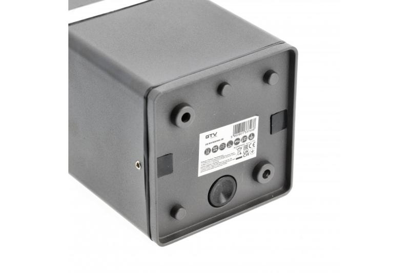 Dekor stropné svietidlo RIVEN alum 102x120 IP54 max 35W štvorcové grafit. 1208963983