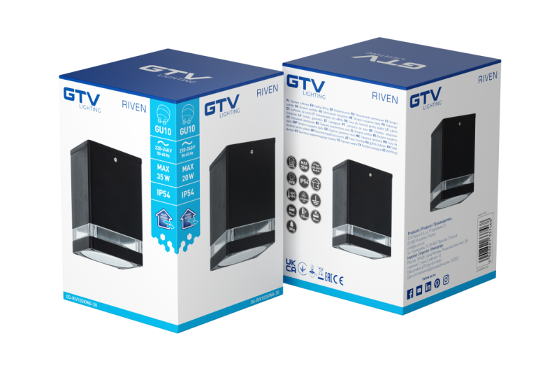 Dekor stropné svietidlo RIVEN alum 102x120 IP54 max 35W štvorcové grafit. 1208963983