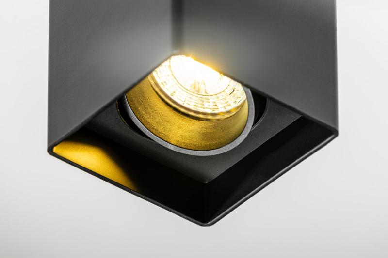 Decor Stropné svietidlo RESTO PC 80x80x125mm IP20 max 20W štvorcové čierne. 1208963987