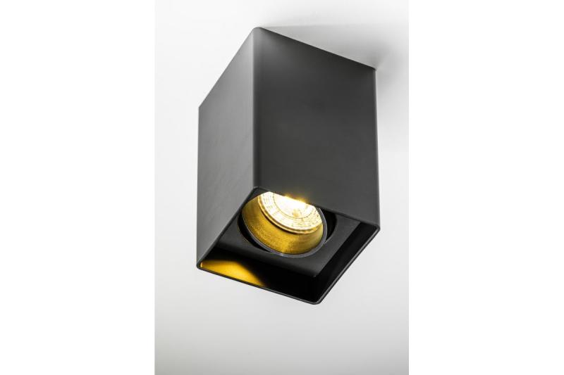 Decor Stropné svietidlo RESTO PC 80x80x125mm IP20 max 20W štvorcové čierne. 1208963987