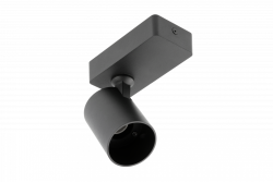 Dekoratívne nástenné svietidlo SANTO hliník IP20 max. 20 W jednoduché okrúhle čierne. 1208963993