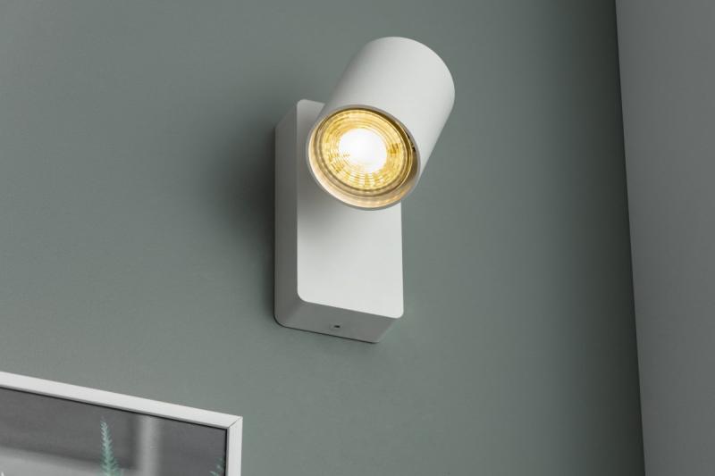 Dekoračný nástenný svietidlo SANTO hliník IP20 max. 20W jednoduchý okrúhly biely. 1208963994