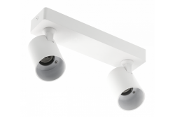 Dekor Stropné svietidlo SANTO hliník IP20 max. 20W*2 dvojité okrúhle biele. 1208963998