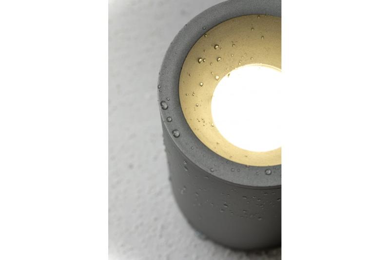 Dekor SENSA AQUA stropné svietidlo hliník 85x115 IP54 max 50W kruhové sivé. 1208964008