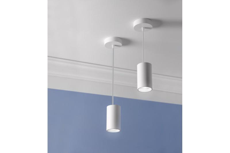 Decorlamp oppervlak gemonteerd SENSA MINI aluminium 64x115 IP20 max 50W ronde witte behuizing. 1208964012