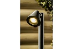 Decoračné záhradné svietidlo LUSTINO-P 80 GU10 MAX.20W IP44 AC220-240V 50-60Hz montážny stĺp grafit. 1208964034