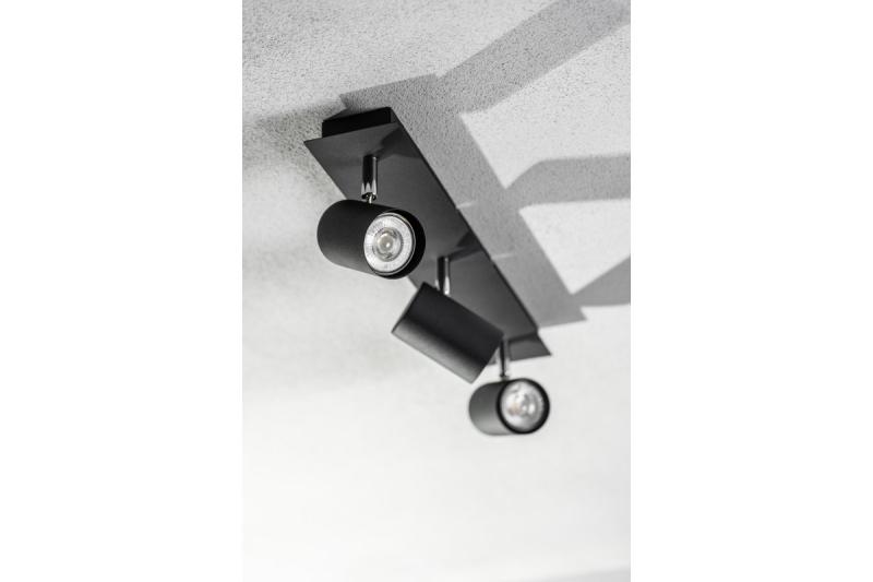 Dekor Stropné svietidlo VENETO IP20 max. 20W 3 x GU10 okrúhle čierne. 1208964040