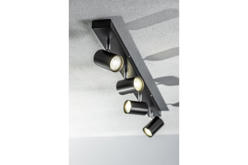 Dekoratívne stropné svietidlo VENETO IP20 max. 20W 4 x GU10 okrúhle čierne. 1208964042