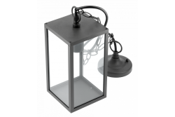 Dekoratívne záhradné svietidlo VENTANA-H E27 MAX.20W IP54 AC220-240V 50-60Hz čierna. 1208964047