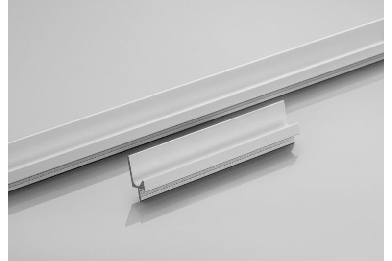 Nepretržitý profil hliníkovej rukoväte L l=3500mm čierna matná 1208964058