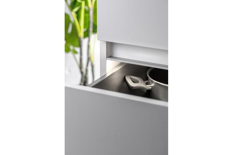 Hliníkový profil, systém bez rukovätí VELLO s LED funkciou, C, strieborný, dĺžka 4,10 m 1208964212