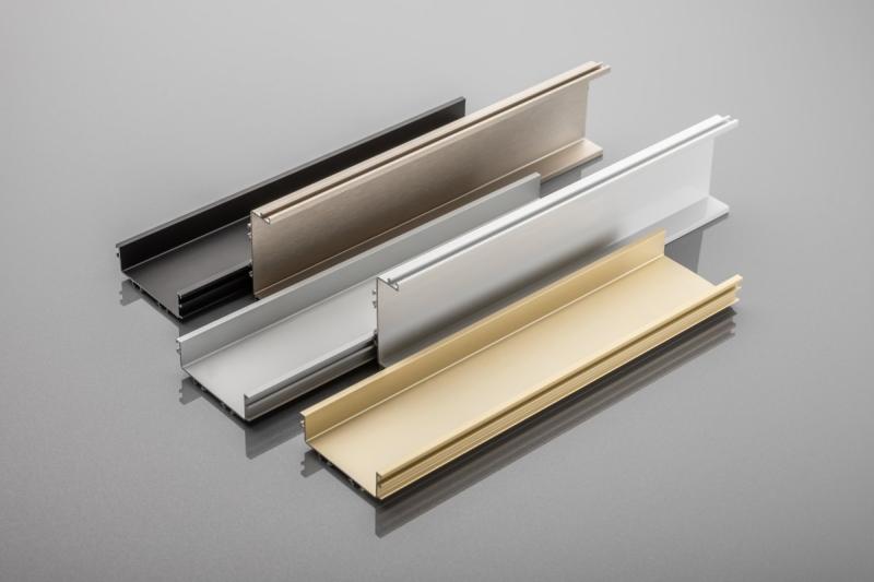 Hliníkový profil, systém bez rukovätí VELLO s LED funkciou, C, biely, dĺžka 4,10 m 1208964214