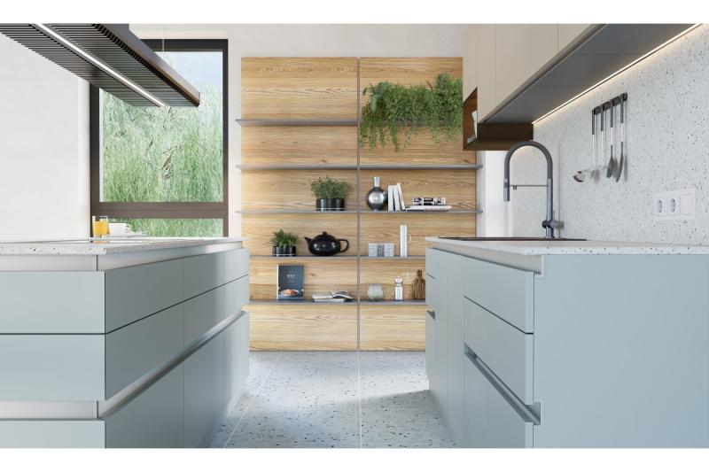 GTV VELLO profil, systém bez rukoväte, otáčanie, L=3000 mm, 18 mm, Al, hliník 1208964238