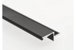 GTV VELLO profil, systém bez rukovätí, zachovať, L=3000 mm, 18 mm, Al, čierna 1208964240