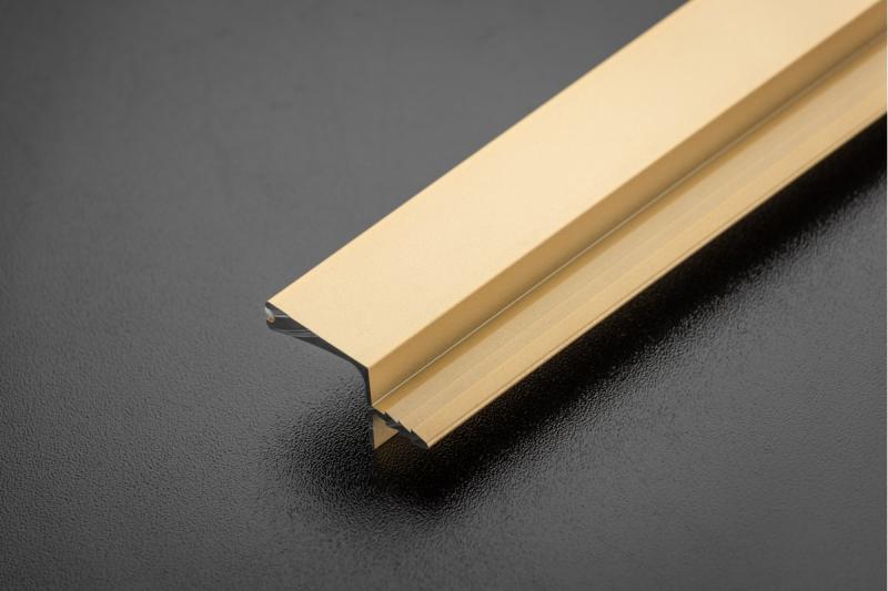 GTV VELLO profil, systém bez rukovätí, veniec, L=3000 mm, 18 mm, Al, zlato 1208964241