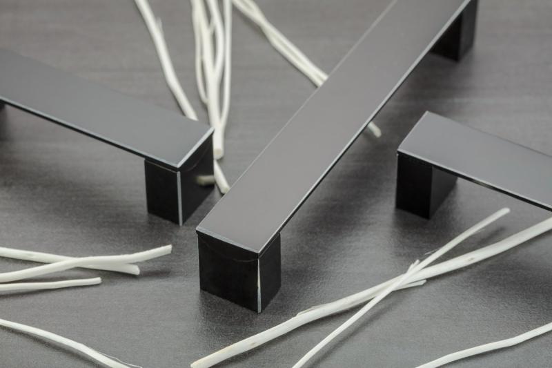 Hliníkové držadlo ARES C=224 mm čierne 1208965476