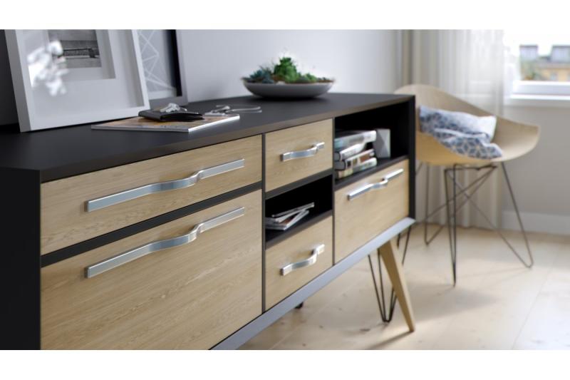 Hliníková rukoväť DOPPIO C=416mm chróm 1208965510