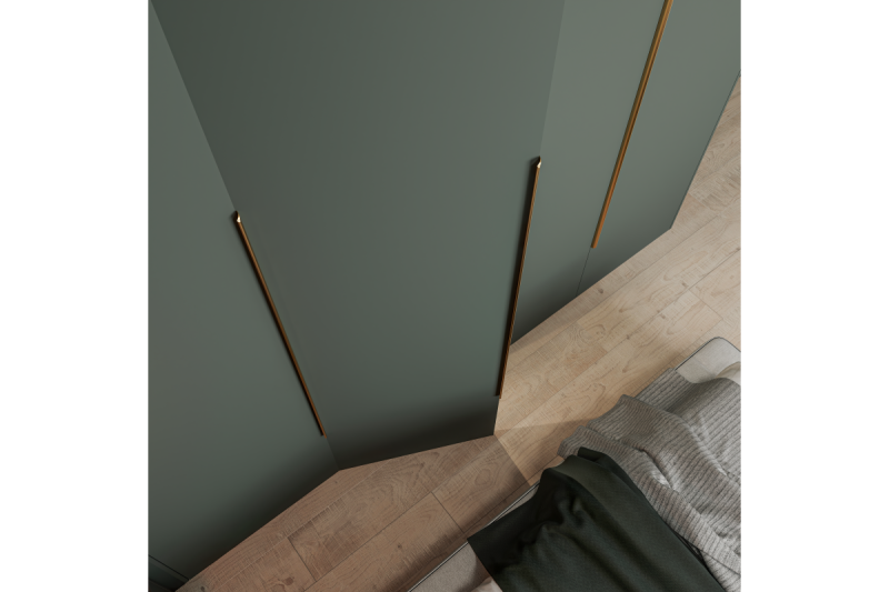 HEXA ALUMÍNIOVÁ RUKOVÄŤ, L=1200 mm, jasne kefované zlato 1208965517