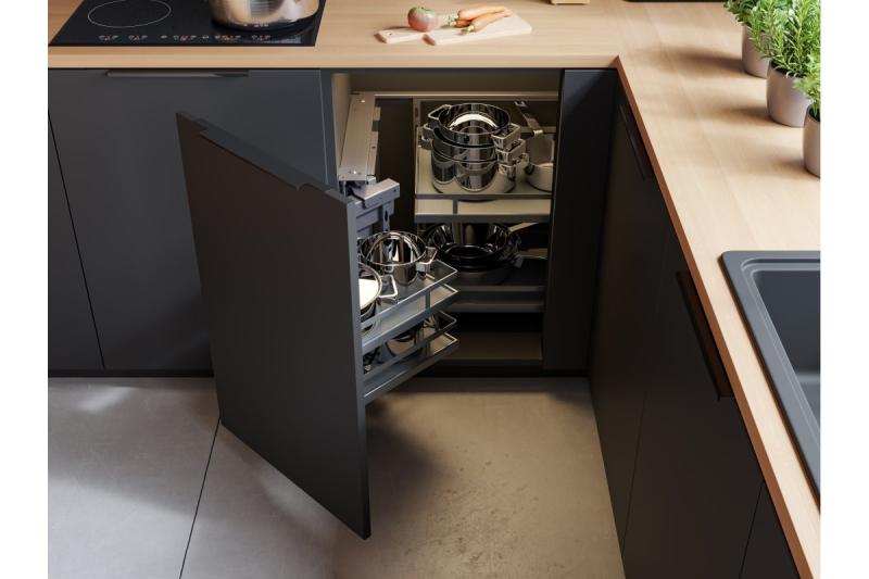 Hliníková rukoväť LIND C = 256/296/18 mm čierna matná 1208965607