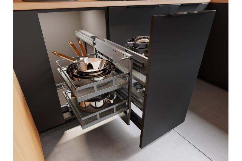 Hliníková rukoväť LIND C = 256/296/18 mm čierna matná 1208965607