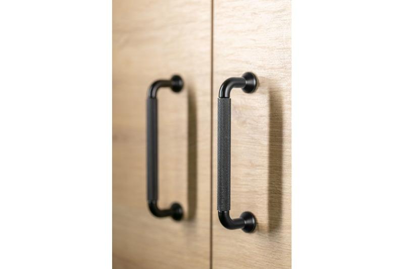 Hliníková rukoväť STRUCTURE C=128 matná čierna 1208965648