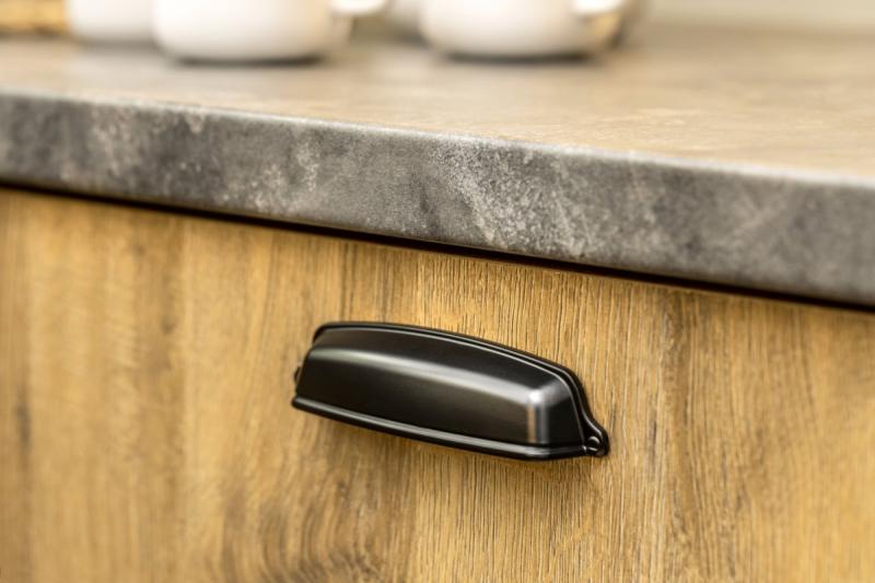 Rukoväť Zamak EVER C = 128 mm matná čierna 1208965993