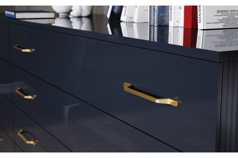 Upevňovacia konzola FLAVIO C=192 mm zlatý mosadz 1208966023