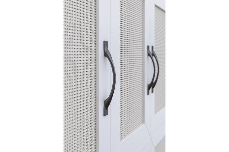 Rukoväť Zamak FLOW C = 128 mm čierna matná 1208966035