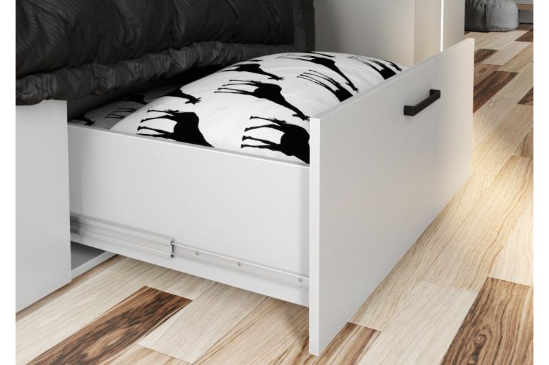 Rukoväť z zliatiny MODENA, C= 128 mm, matná čierna 1208966119