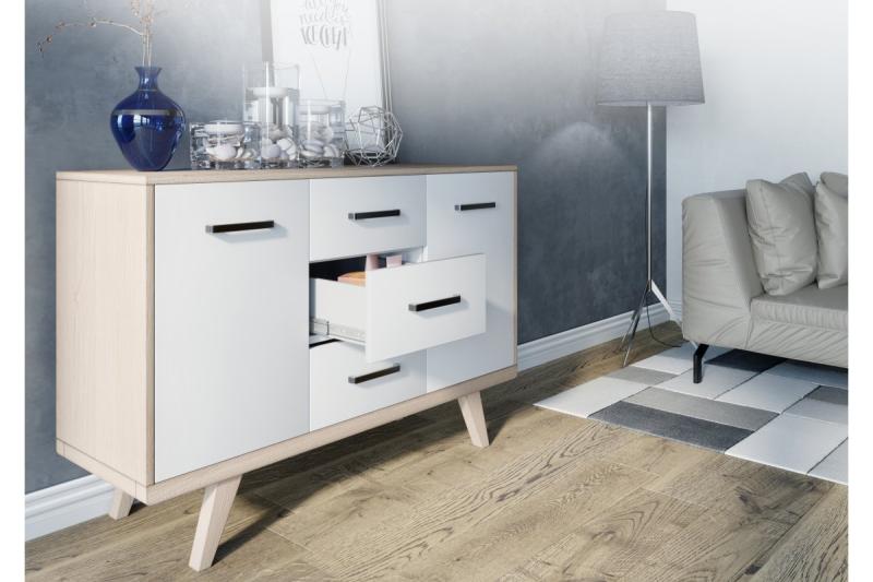 Zamaková rukoväť MONA C=128 mm chróm/čierna 1208966129