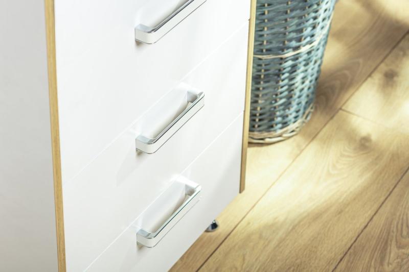 Rukoväť Zamak MONA C=256 mm chróm/biela 1208966132