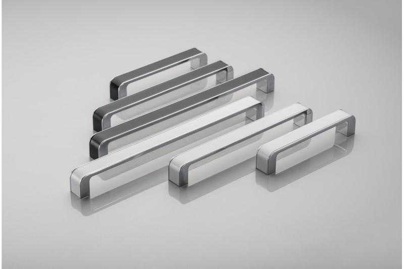 Rukoväť Zamak MONA C=256 mm chróm/biela 1208966132