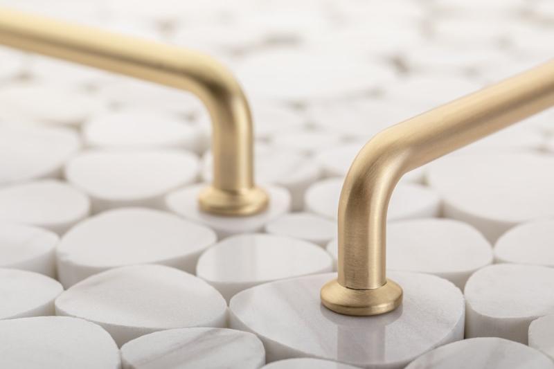 NORD rukoväť zliatiny zinku, C=128 mm, zlatá, kefka 1208966145