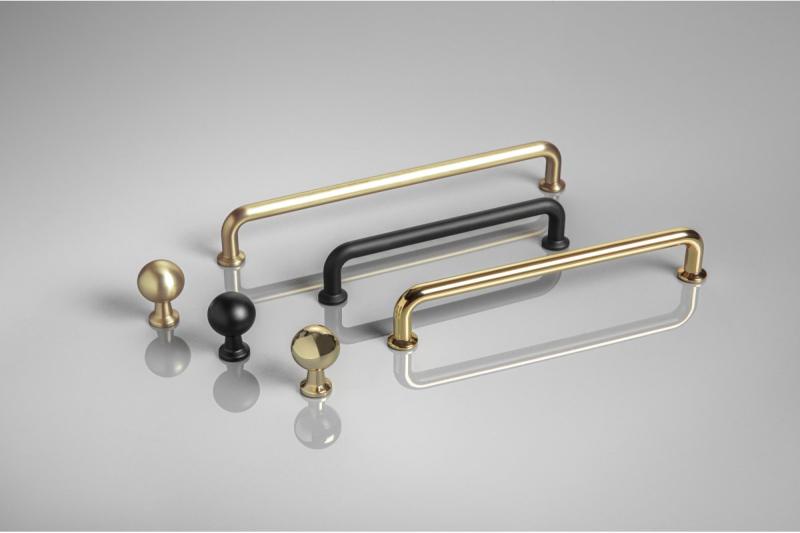 Rukoväť Zamak NORD C = 320 mm kartáčované zlato 1208966154