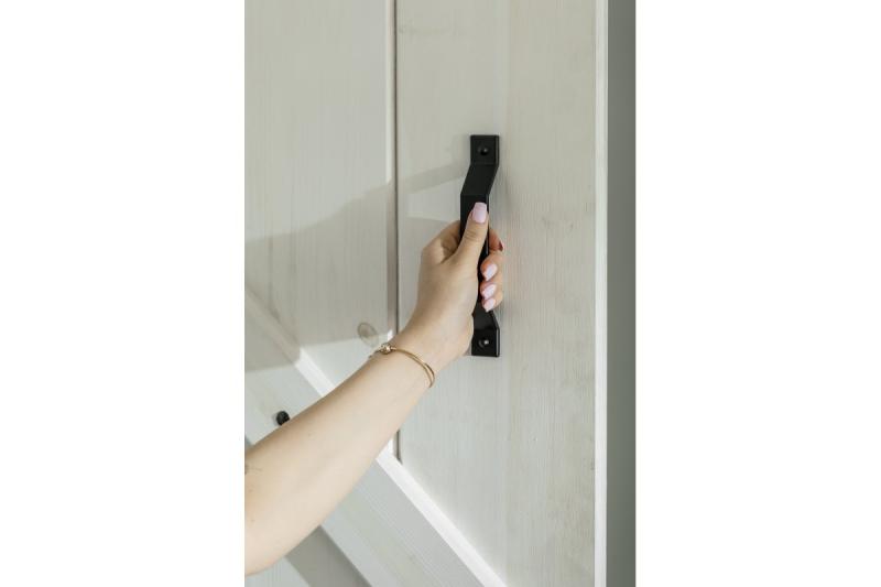 Rukoväť z zliatiny Zamak STEP C = 160 mm čierna matná 1208966205