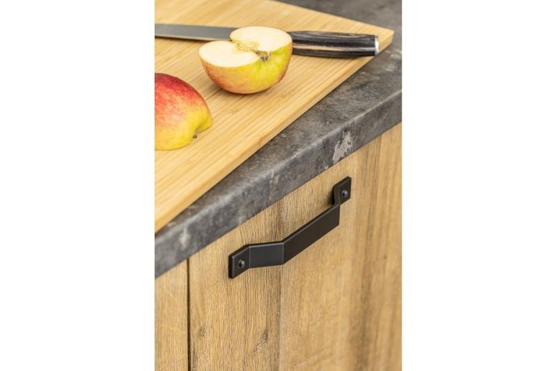 Rukoväť z zliatiny Zamak STEP C = 160 mm čierna matná 1208966205