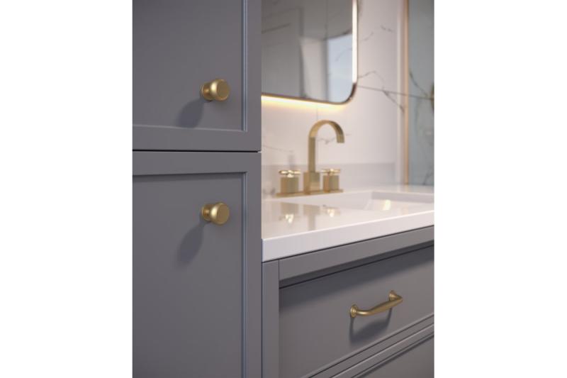 Držiak zásuvky STILO C=128 mm kartáčované zlato 1208966206