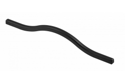 Rukoväť Zamak VITO C=160 mm čierna matná (BLK) 1208966246