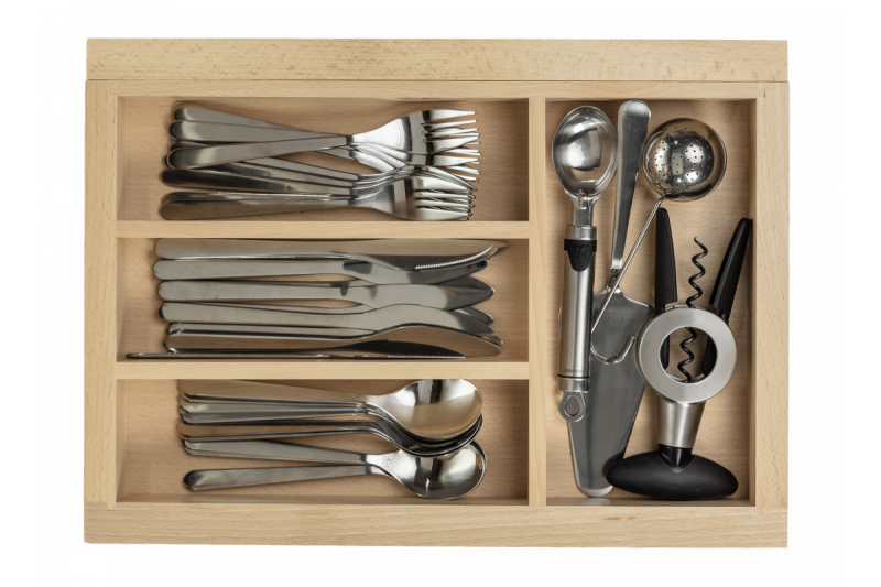 Decor Cutle Príborníky Nastaviteľný vložka pre 400-600 mm skrinky Farba Buk 1208966289