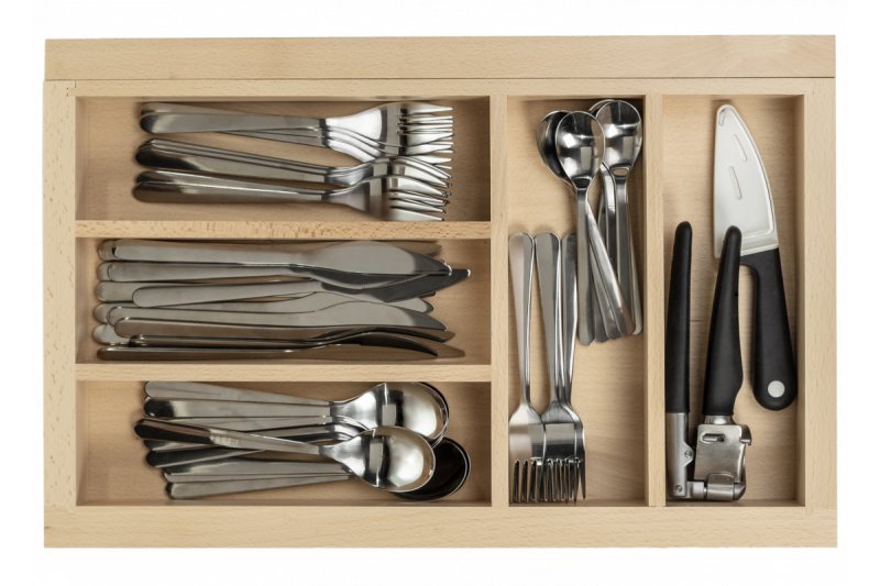 Decor Cutle Príbory Zásuvka Nastaviteľný príborník Farba Buk 1208966290