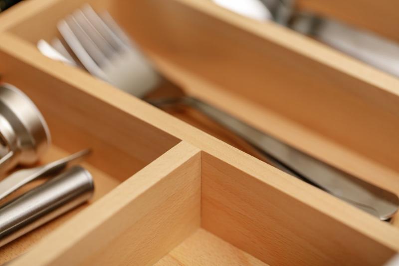 Decor Cutle Príbory Zásuvka Nastaviteľný príborník Farba Buk 1208966290